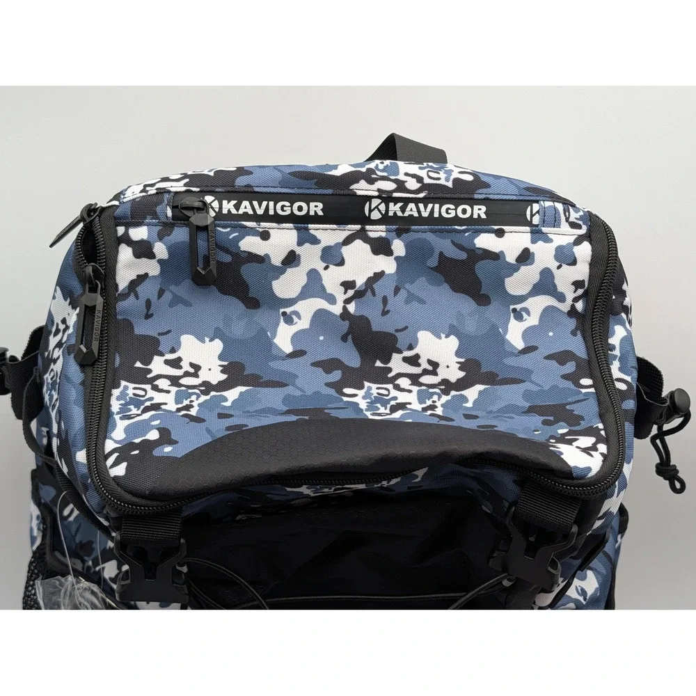 Kavigor Unisex Baseball Softball Backpack Large Camo Blue